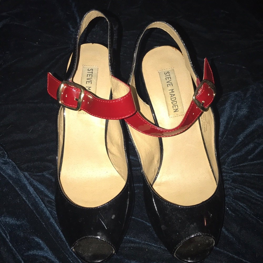 High Heels Patent Black